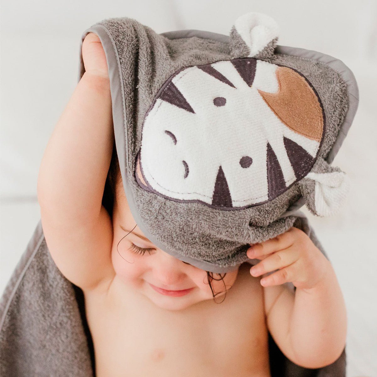 Serviette à capuchon - Zèbre - Serviettes - Boutique LeoLudo - Perlimpinpin