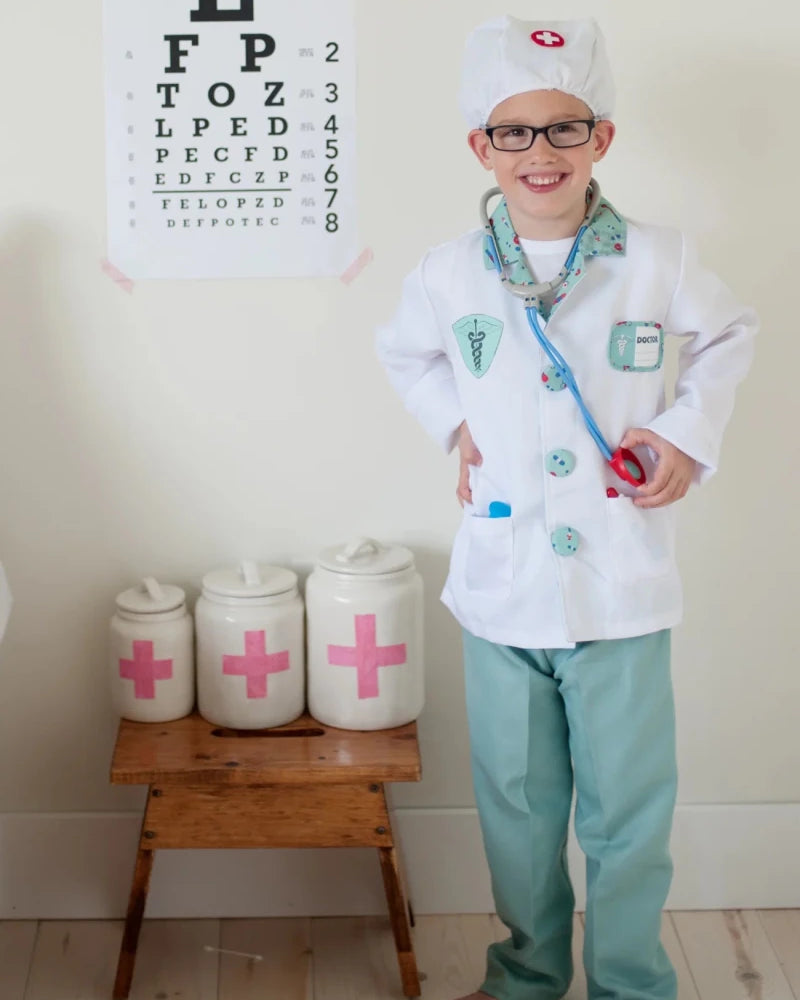 Set de docteur avec accessoires, vert -Costumes- Boutique LeoLudo-Great Pretenders