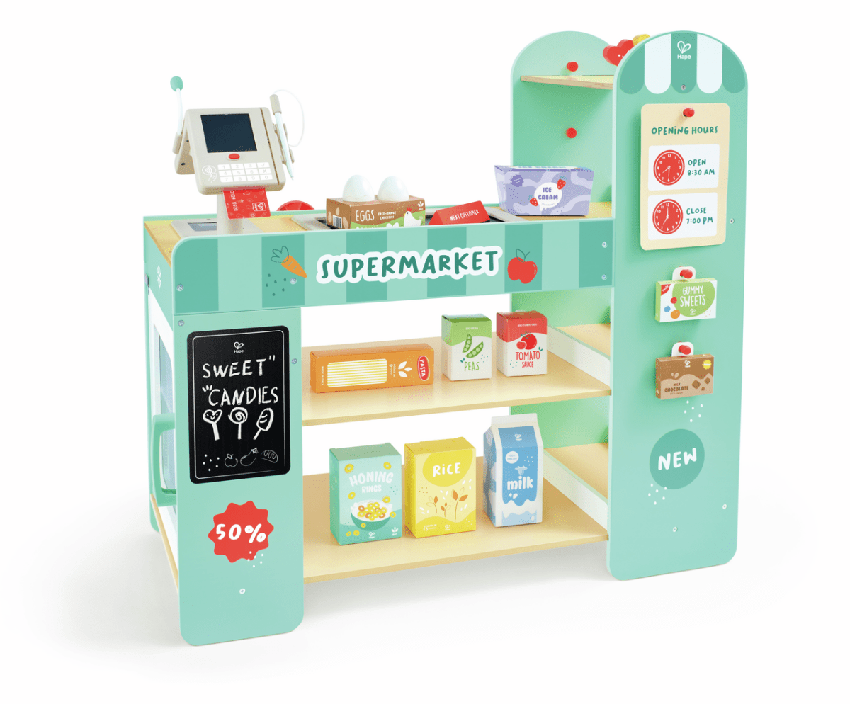 Supermarché en bois interactif - Jouets d'imitation - Boutique LeoLudo - Hape