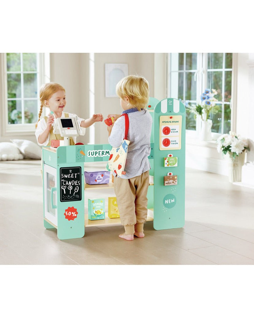Supermarché en bois interactif - Jouets d'imitation - Boutique LeoLudo - Hape