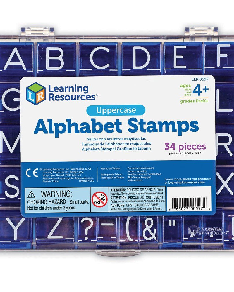 Tampons alphabet majuscule (34 pcs) - Jeux éducatifs - Boutique LeoLudo - Learning Resources