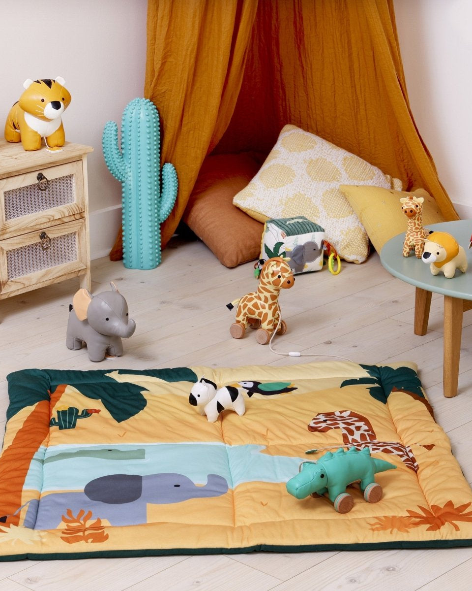Tapis de jeu patchwork – Jungle - Jouets d'éveil - Boutique LeoLudo - Little Big Friends