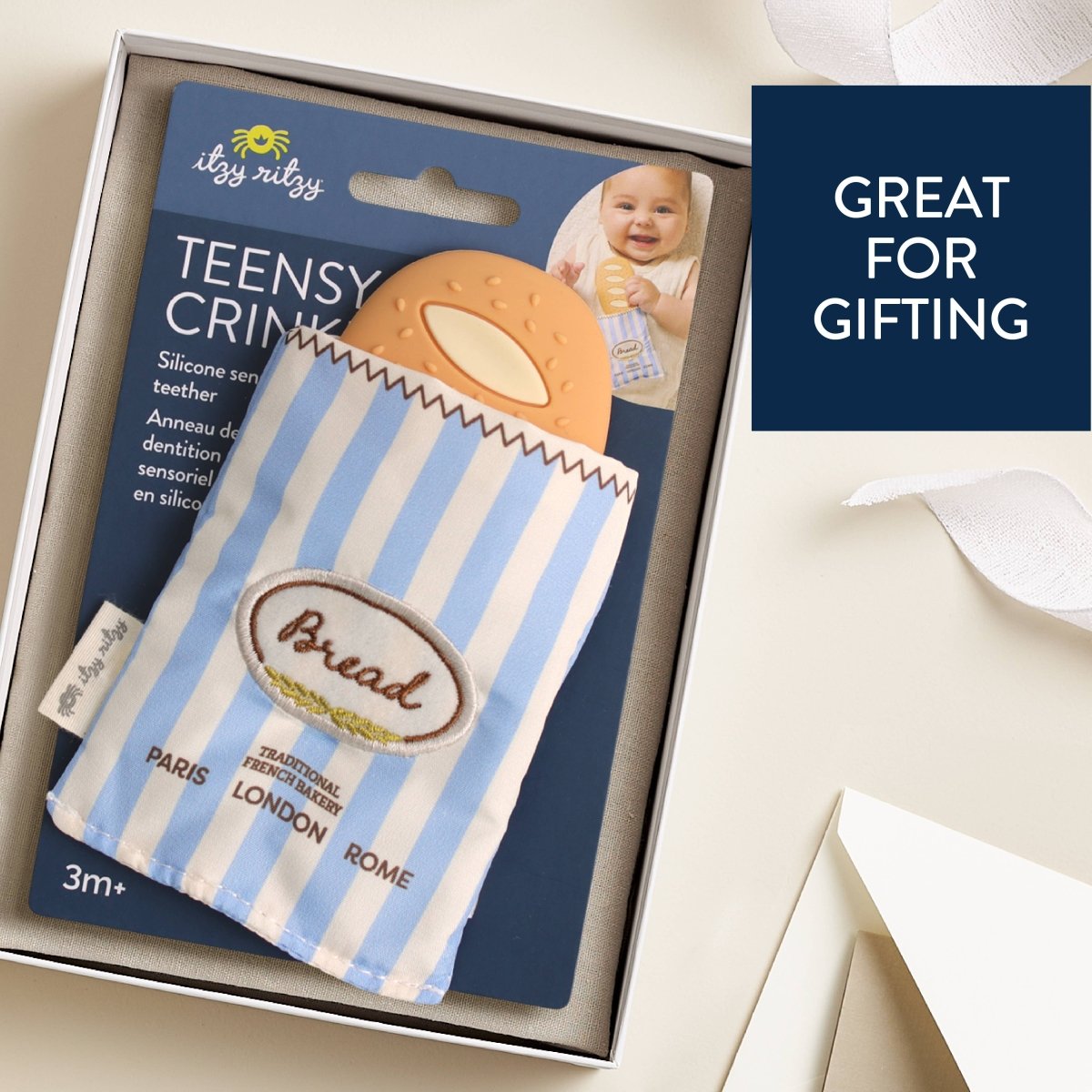 Teensy Crinkle™ – Jouet de dentition sensoriel -Jouets d'éveil- Boutique LeoLudo-Itzy Ritzy Canada