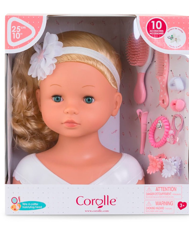 Tête à coiffer 25 cm et accessoires -Poupées- Boutique LeoLudo-Corolle