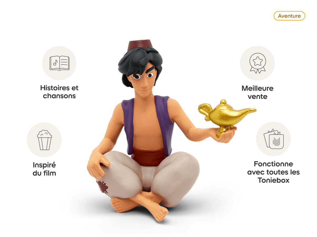 Tonies – Disney Aladdin – Figurine audio Tonie 3 ans+ (FR) -Jeux électroniques- Boutique LeoLudo-Tonies