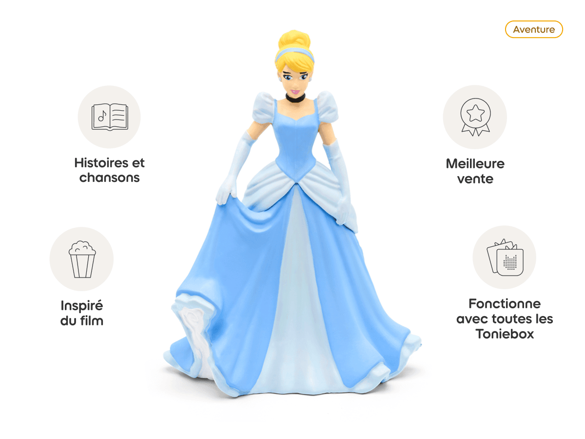 Tonies – Disney Cendrillon – Figurine audio Tonie 3 ans+ (FR) -Jeux électroniques- Boutique LeoLudo-Tonies