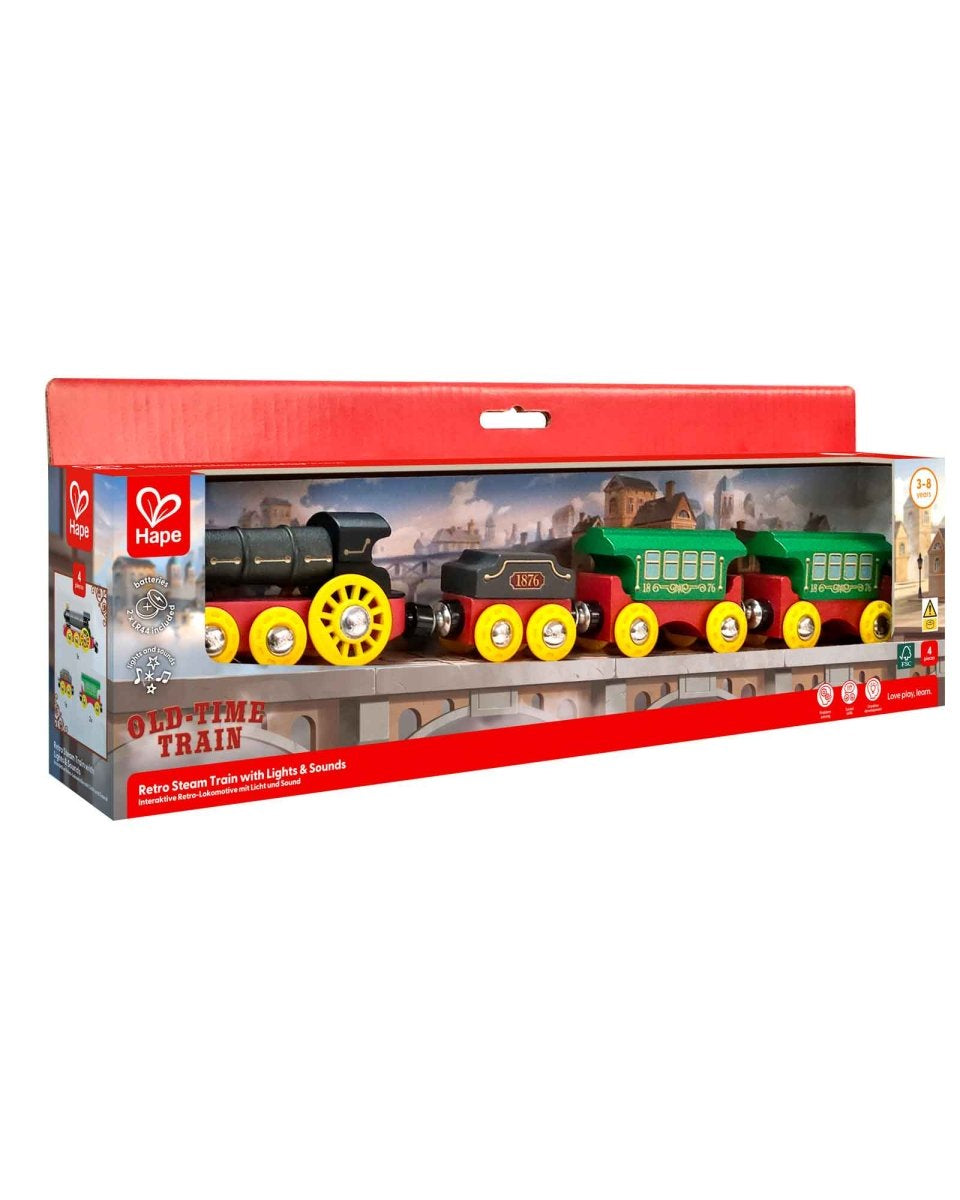 Train à vapeur rétro lumineux et sonore - Véhicules de jeu - Boutique LeoLudo - Hape