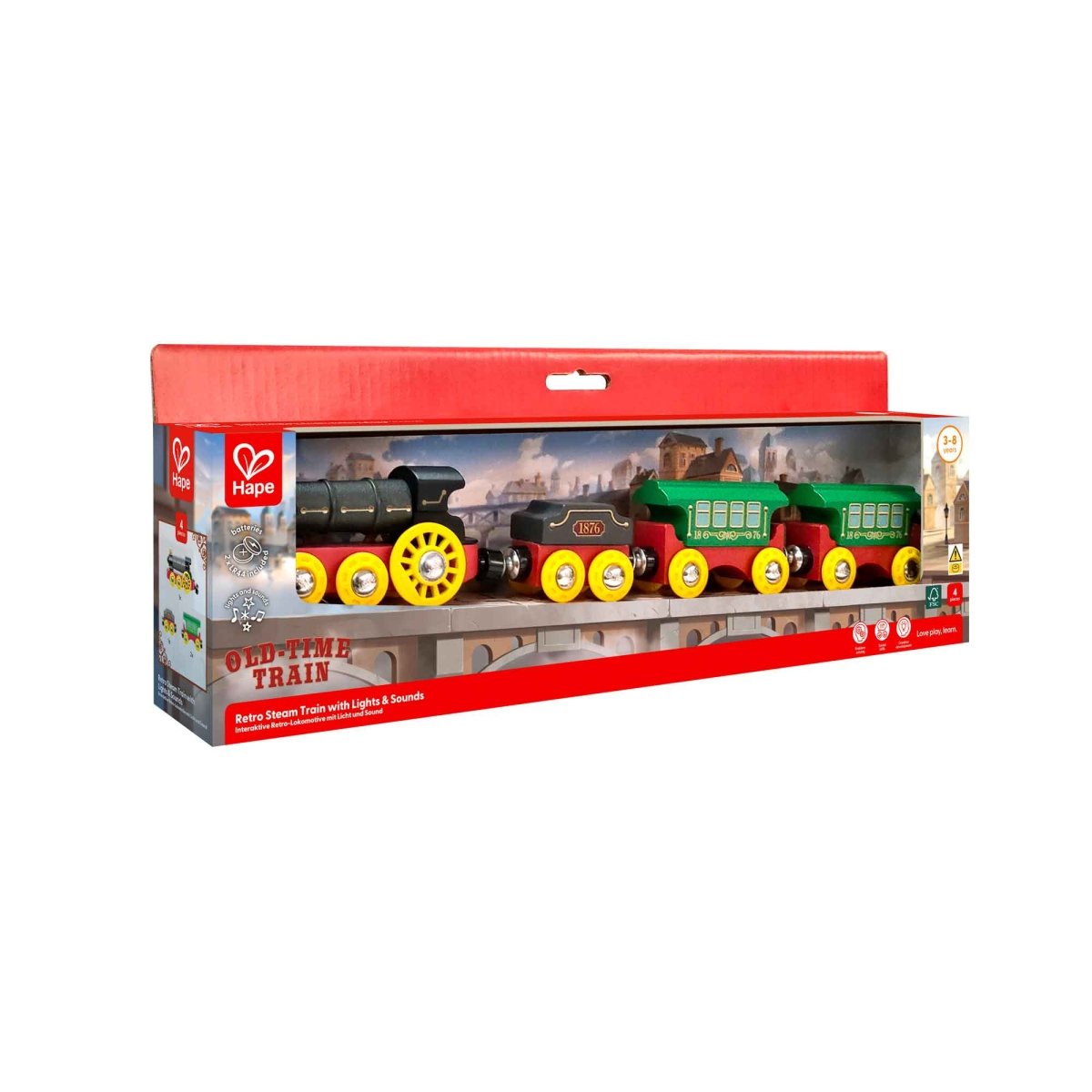 Train à vapeur rétro lumineux et sonore - Véhicules de jeu - Boutique LeoLudo - Hape
