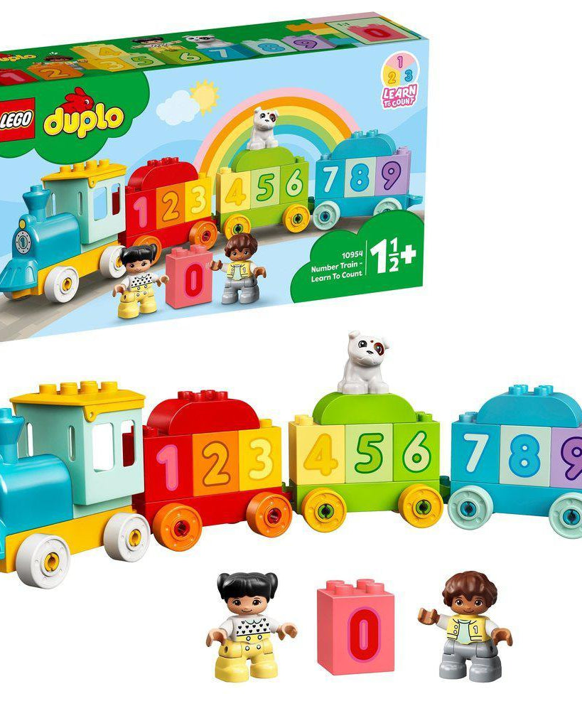 Train des chiffres - Apprends à compter (23 pcs.) - Jouets à trier & empiler - Boutique LeoLudo - LEGO