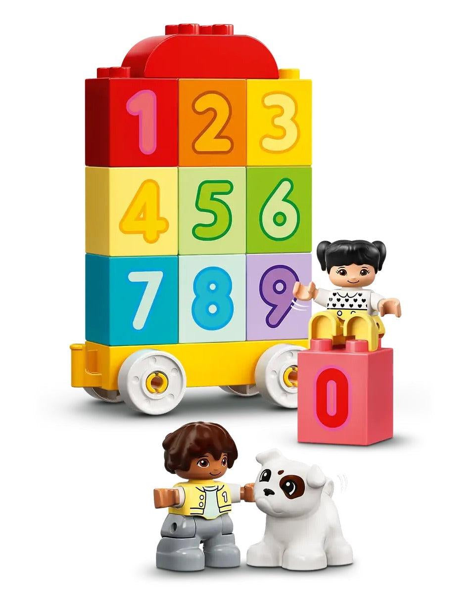 Train des chiffres - Apprends à compter (23 pcs.) - Jouets à trier & empiler - Boutique LeoLudo - LEGO