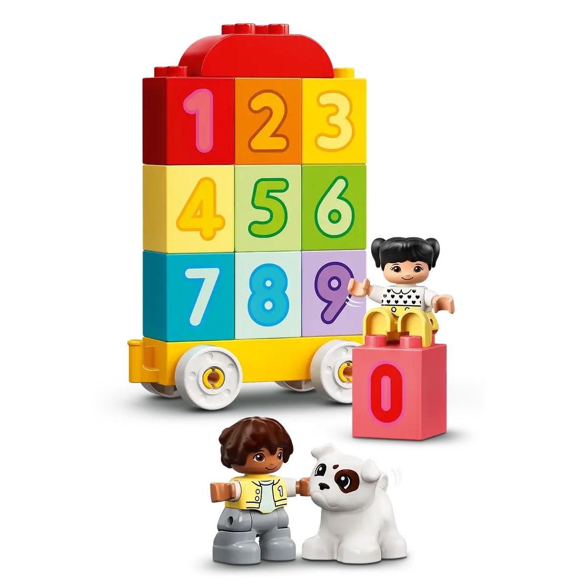Train des chiffres - Apprends à compter (23 pcs.) - Jouets à trier & empiler - Boutique LeoLudo - LEGO