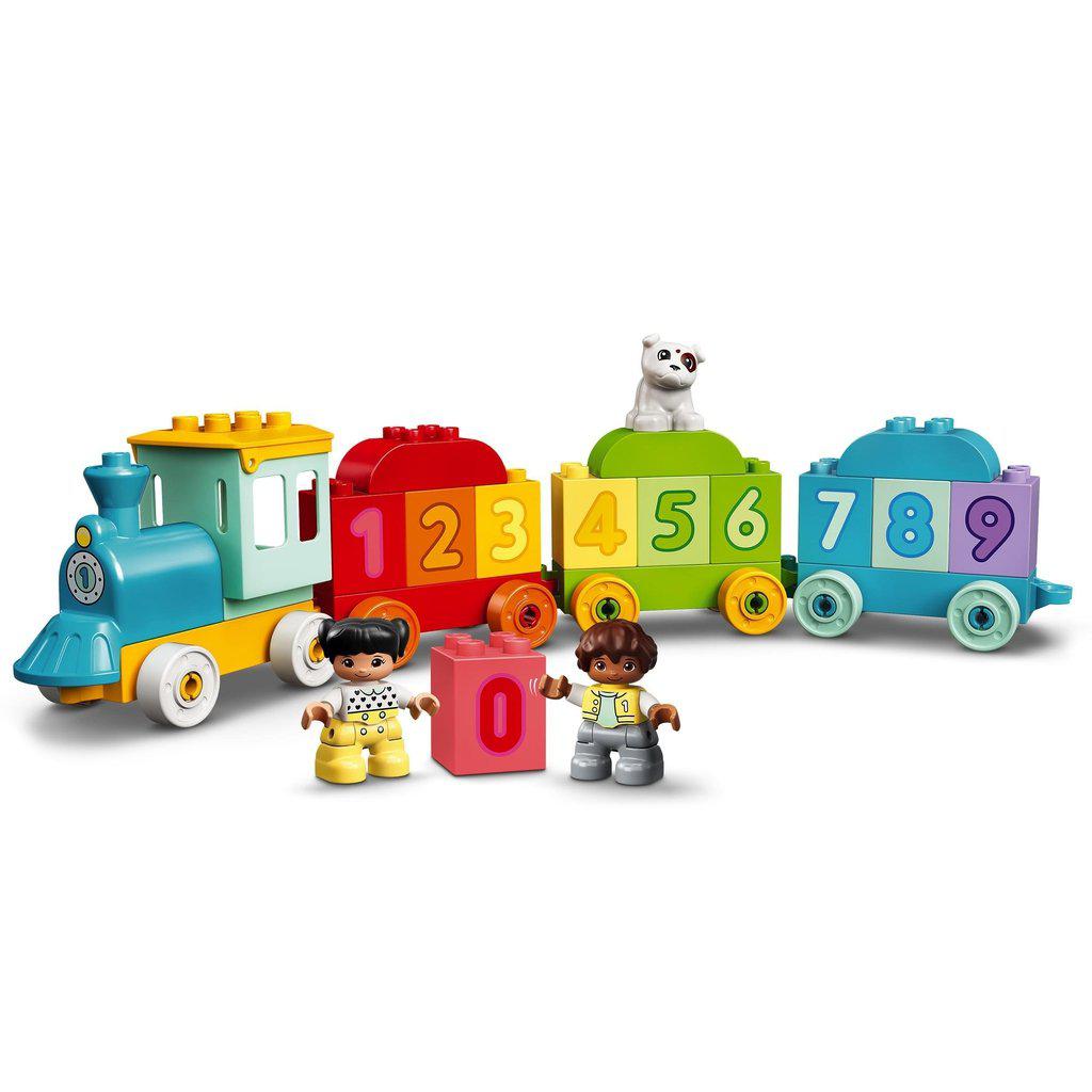 Train des chiffres - Apprends à compter (23 pcs.) - Jouets à trier & empiler - Boutique LeoLudo - LEGO