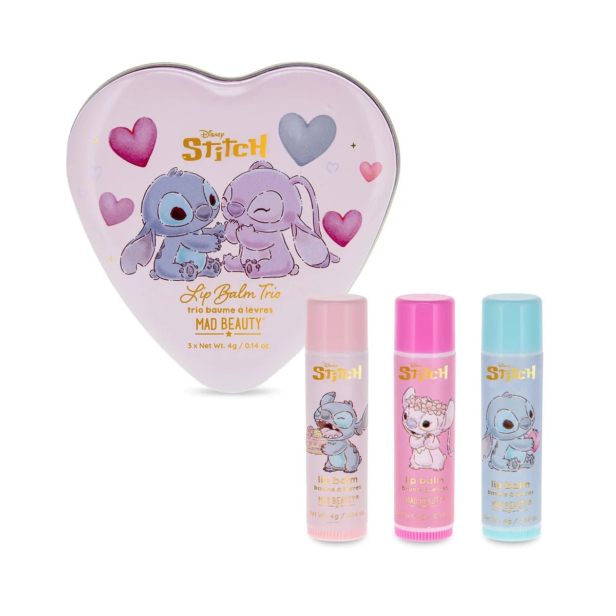 Trio de baumes à lèvres Disney I Heart Stitch -Soins et hygiène- Boutique LeoLudo-Mad Beauty