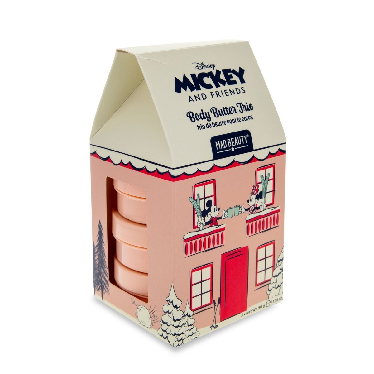 Trio de beurres corporels Disney Mickey au ski -Soins et hygiène- Boutique LeoLudo-Mad Beauty
