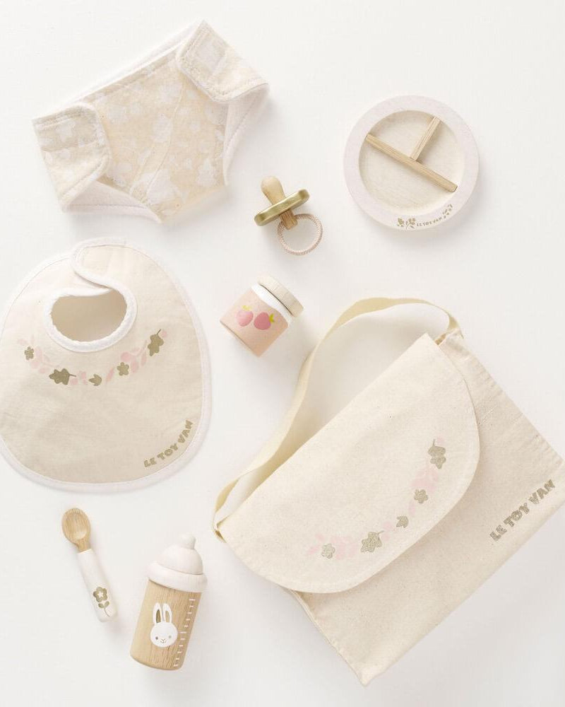 Trio meubles Toy Van + accessoires de soin de poupée 30 cm - Jouets d'imitation - Boutique LeoLudo - Le Toy Van