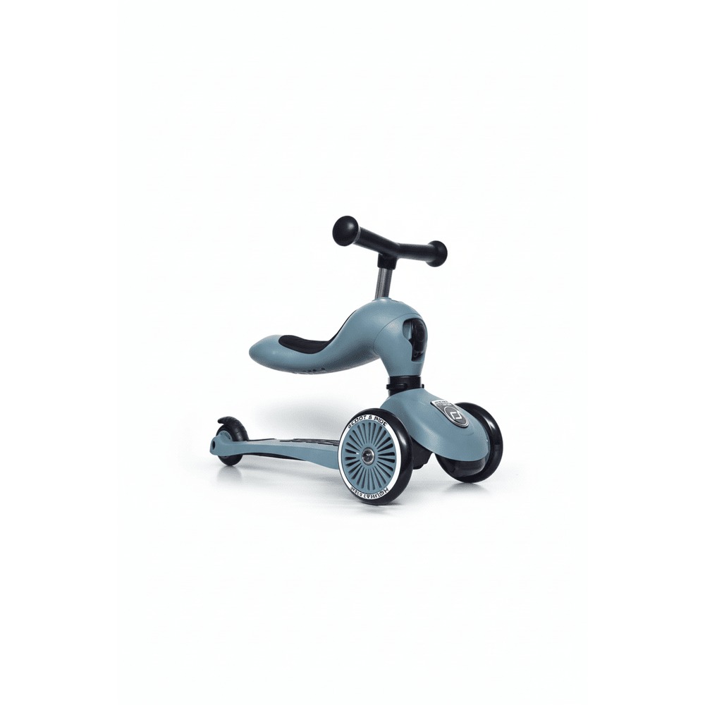 Trottinette 2 - en - 1 Highwaykick 1 - Bleu Acier - Jeux d'extérieur - Boutique LeoLudo - Scoot & Ride
