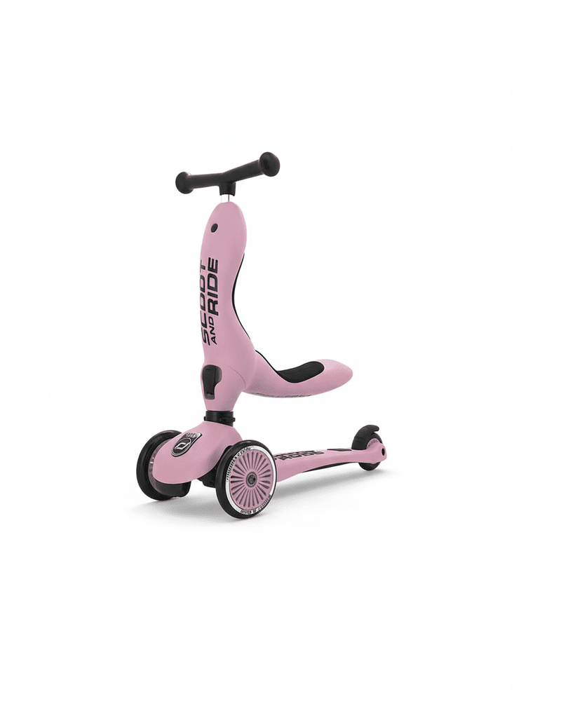 Trottinette 2 - en - 1 Highwaykick 1 - Rose - Jeux d'extérieur - Boutique LeoLudo - Scoot & Ride