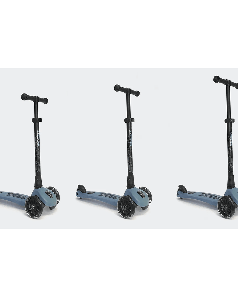 Trottinette Highwaykick 3 avec LED - Bleu Acier - Jeux d'extérieur - Boutique LeoLudo - Scoot & Ride