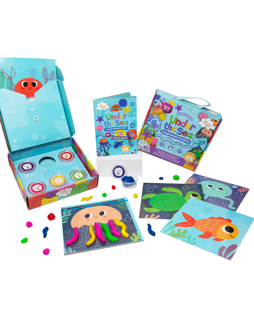 Trousse sensorielle de pâte à modeler – Sous la mer -Art & bricolage- Boutique LeoLudo-Connetix