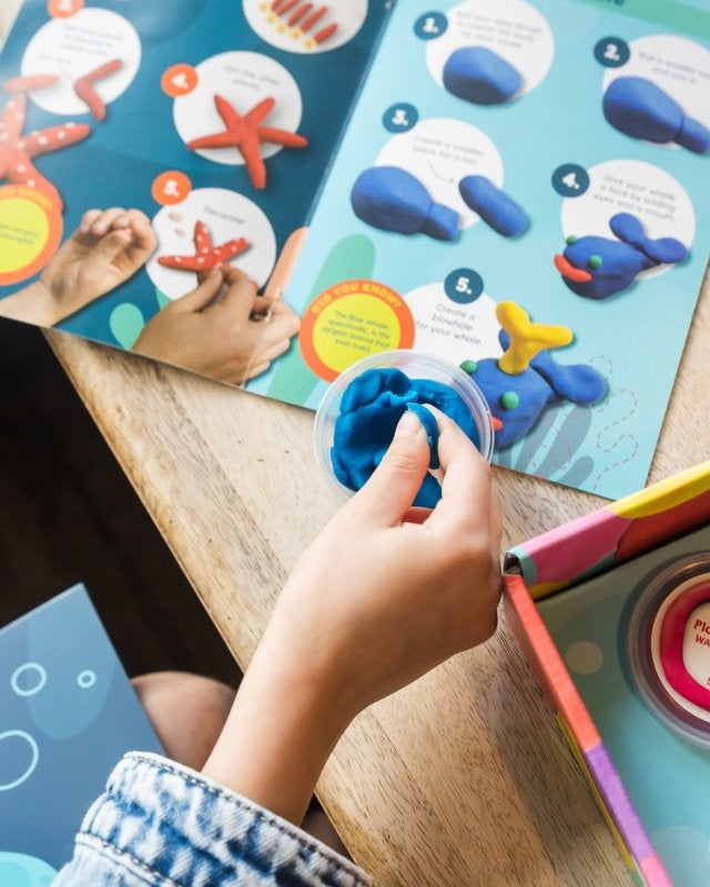 Trousse sensorielle de pâte à modeler – Sous la mer -Art & bricolage- Boutique LeoLudo-Connetix