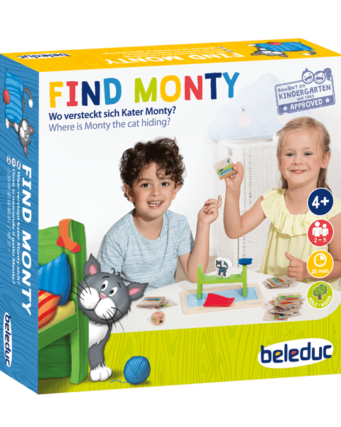 Trouve Monty: jeu de mémoire amusant Jeux de société- Boutique LeoLudo