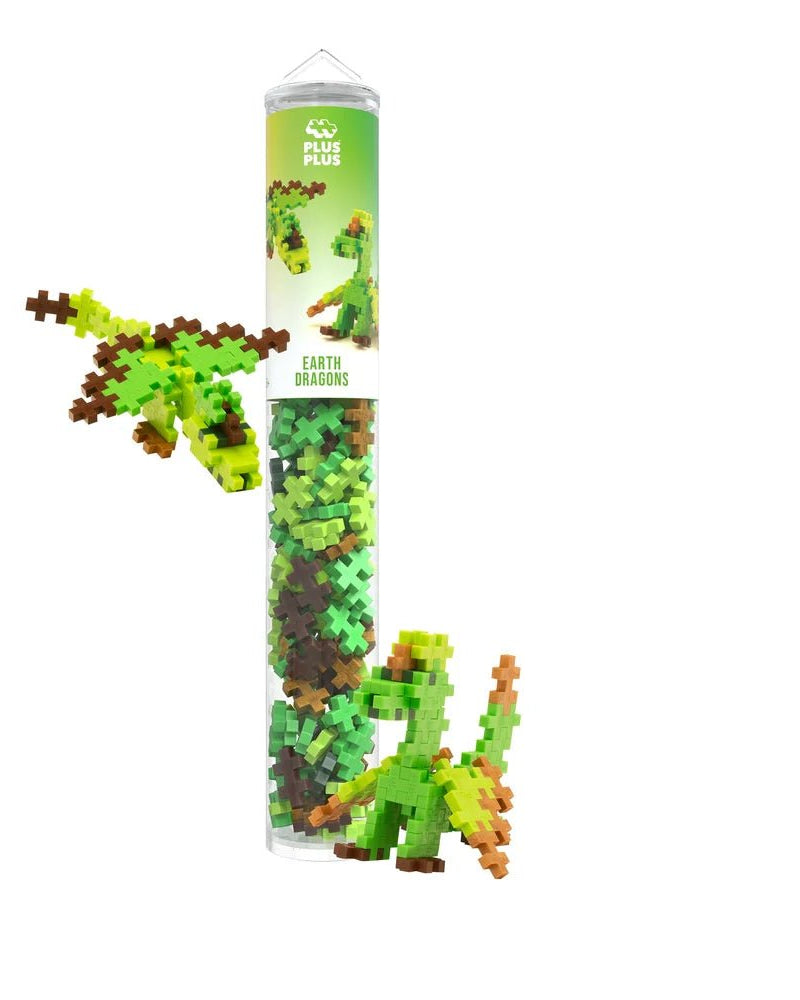 Tube Plus-Plus Mini – Dragons de la Terre (100 pièces) -Jeux de construction- Boutique LeoLudo-Plus-Plus