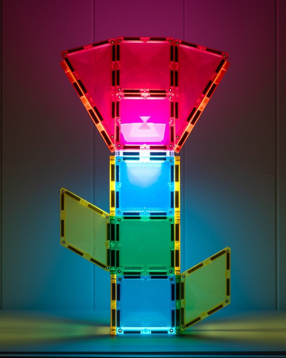 Tuiles magnétiques Connetix - Light Rocket Pack (30 pcs) -Jeux de construction- Boutique LeoLudo-Connetix