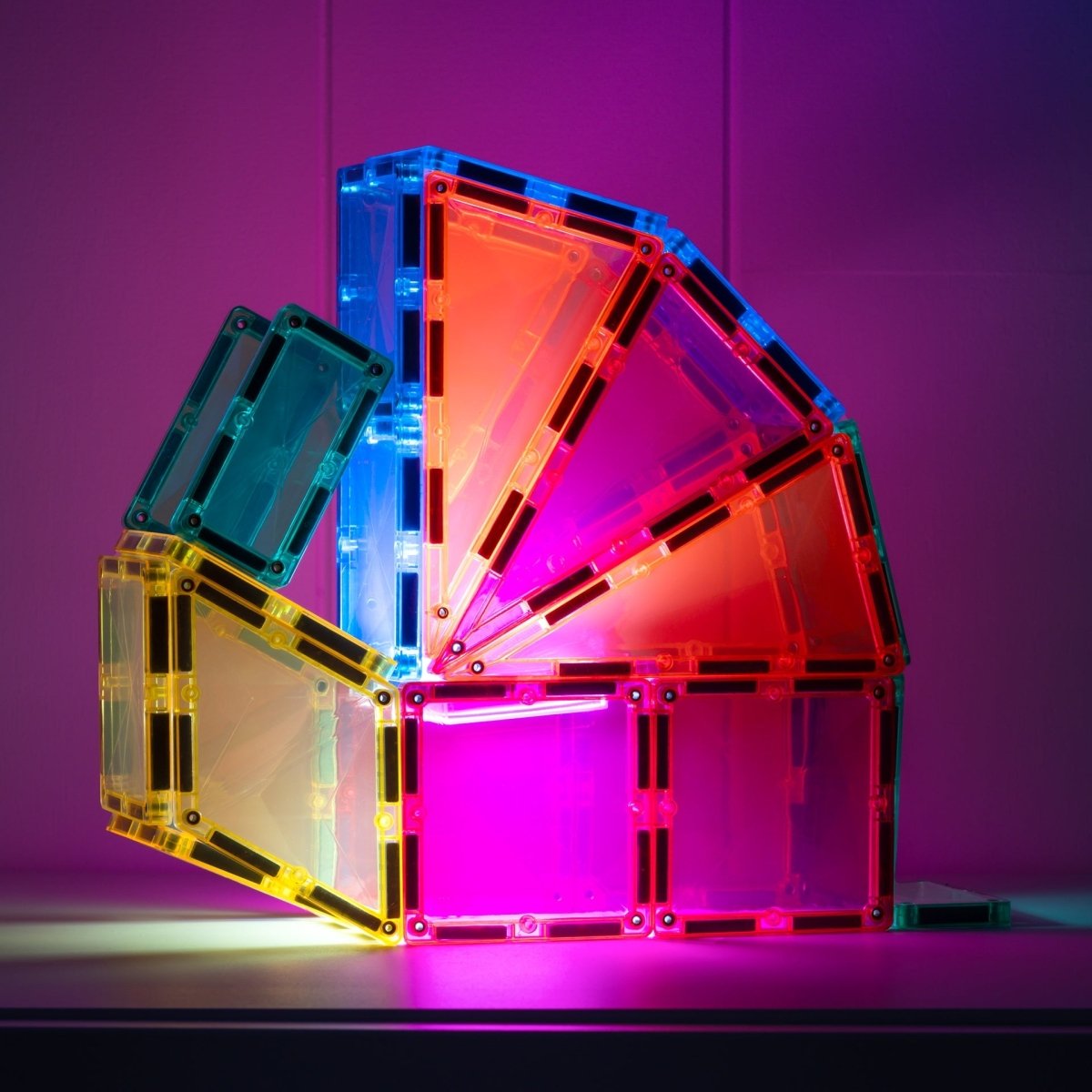 Tuiles magnétiques Connetix - Light Rocket Pack (30 pcs) -Jeux de construction- Boutique LeoLudo-Connetix