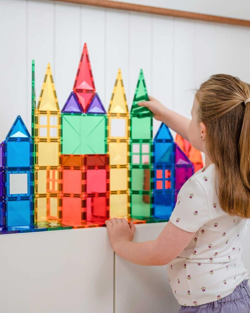Tuiles magnétiques Rainbow Creative (102 pcs) - Jeux de construction - Boutique LeoLudo - Connetix
