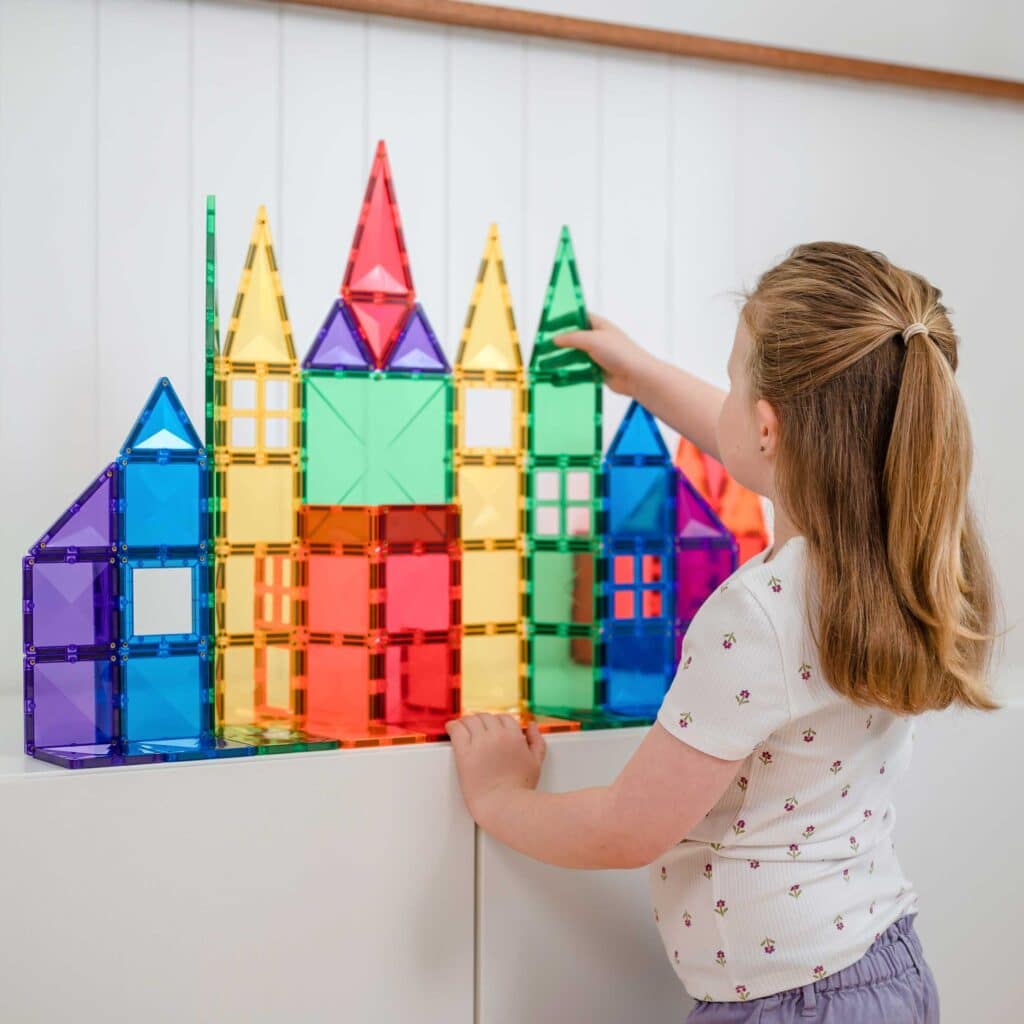 Tuiles magnétiques Rainbow Creative (102 pcs) - Jeux de construction - Boutique LeoLudo - Connetix
