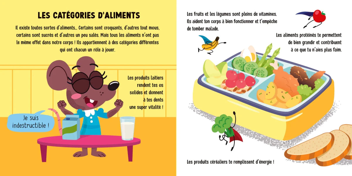 Un pas à la fois : La nourriture - Livres - Boutique LeoLudo - Petits Génies