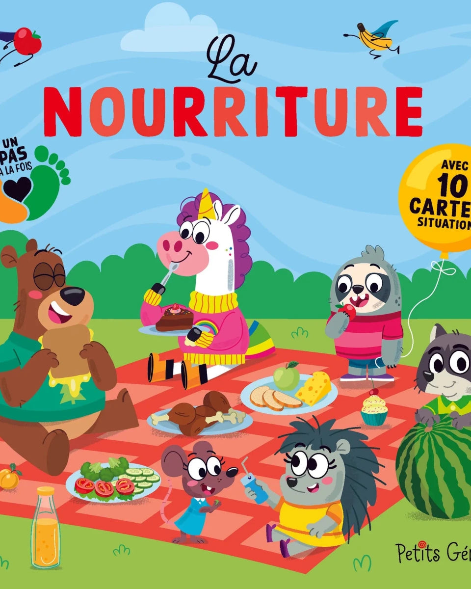 Un pas à la fois : La nourriture - Livres - Boutique LeoLudo - Petits Génies