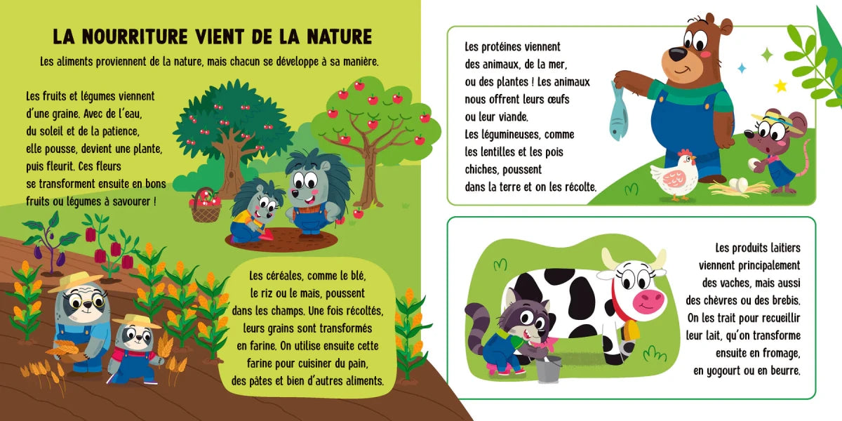 Un pas à la fois : La nourriture - Livres - Boutique LeoLudo - Petits Génies