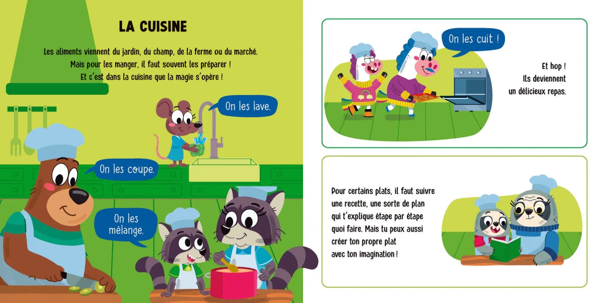 Un pas à la fois : La nourriture - Livres - Boutique LeoLudo - Petits Génies