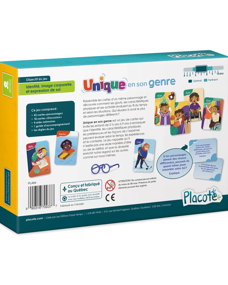 Unique en son genre -Jeux éducatifs- Boutique LeoLudo-Placote