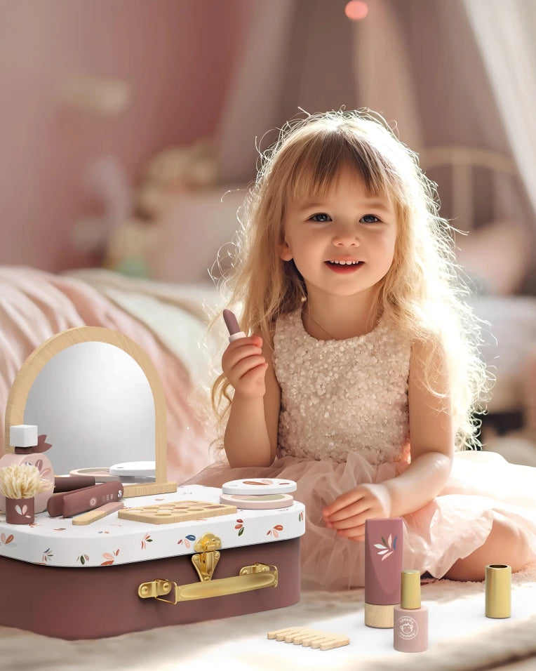 Valise de beauté en bois - Jouets d'imitation - Boutique LeoLudo - Speedy Monkey