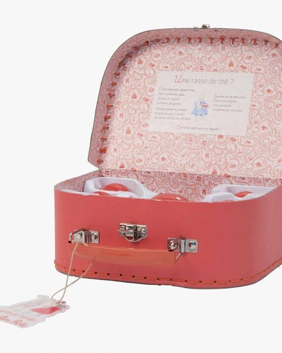 Valise dînette à pois en céramique - La grande famille - Jouets d'imitation - Boutique LeoLudo - Moulin Roty