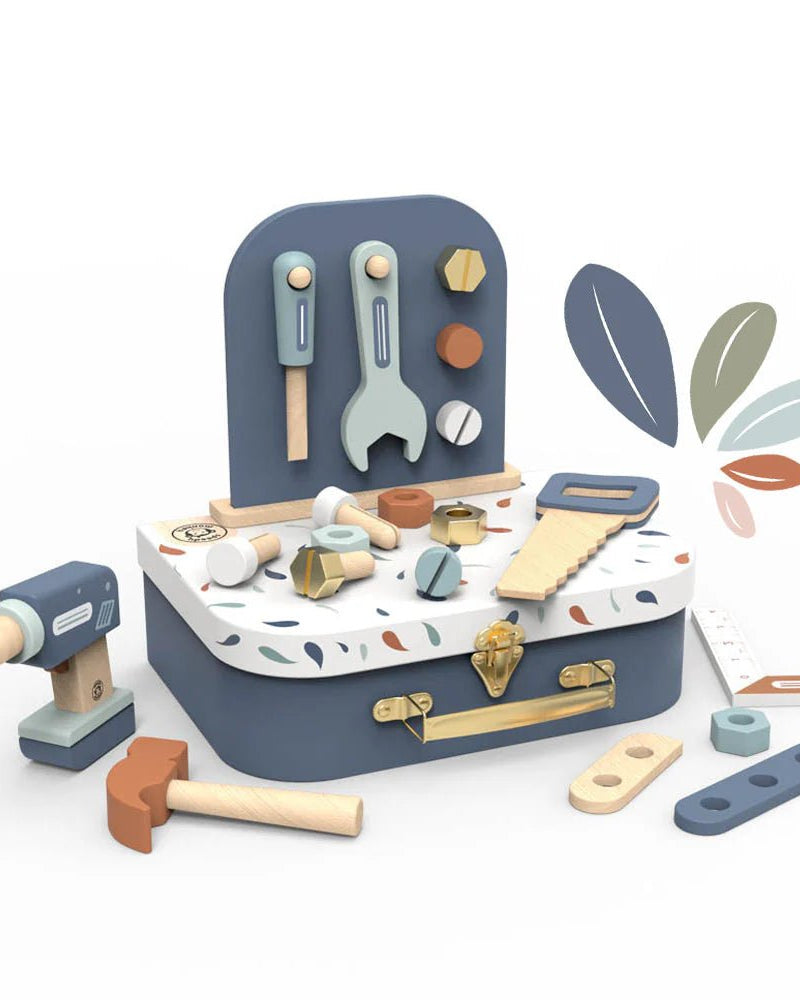 Valise d’outils en bois - Jouets d'imitation - Boutique LeoLudo - Speedy Monkey