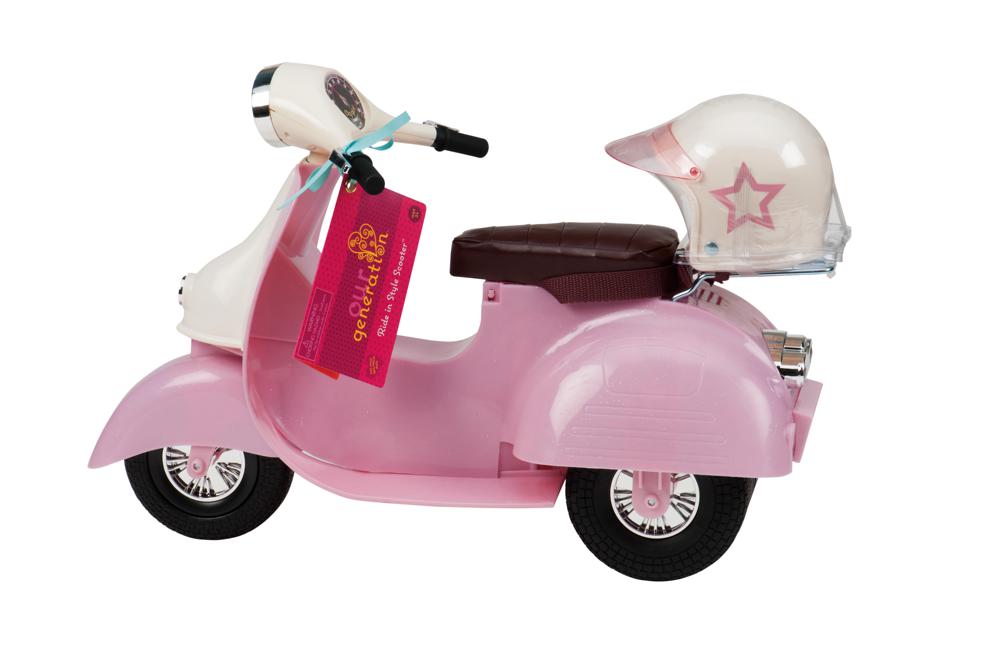 Véhicule pour poupée - Scooter rose Ride in Style (18") -Accessoires poupée- Boutique LeoLudo-Our Generation