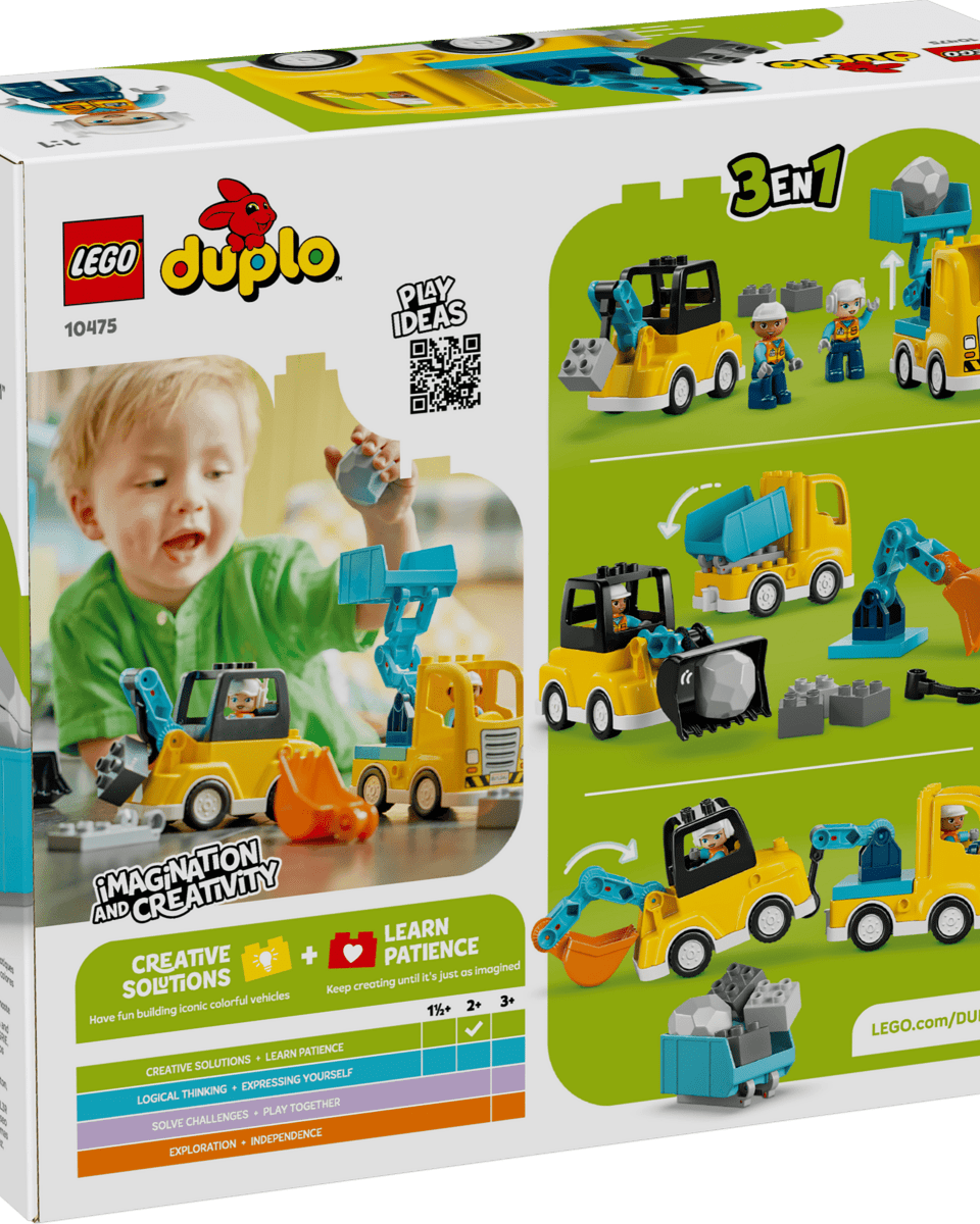 Véhicules de construction 3 - en - 1 – LEGO DUPLO (22 pcs) - Ensembles de jeu - Boutique LeoLudo - LEGO