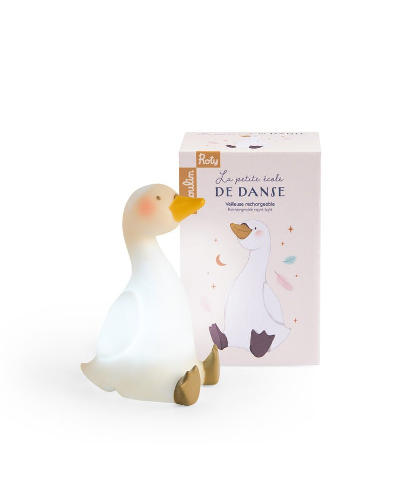 Veilleuse portable Cygne : lumière chaude et apaisante, autonomie 15h