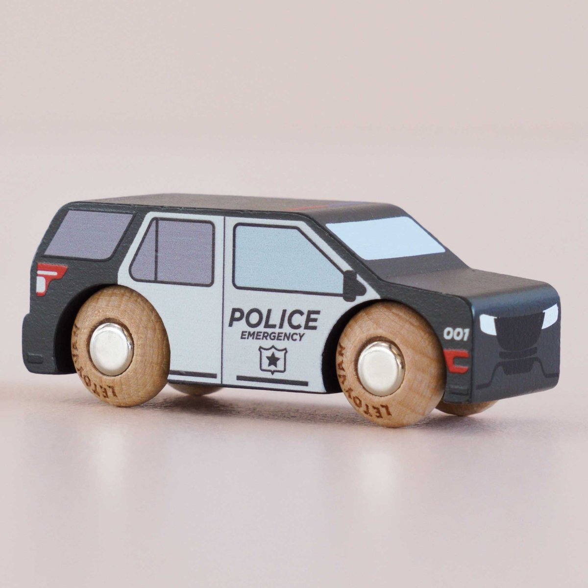 VUS de police en bois Liberty -Véhicules de jeu- Boutique LeoLudo-Le Toy Van