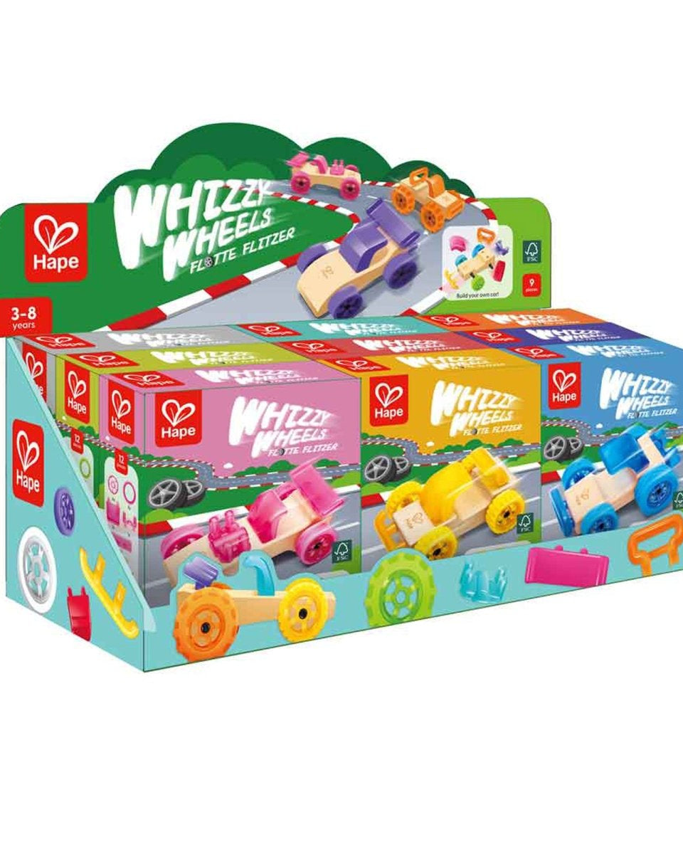 Whizzy Wheels – Voiture de course à construire -Véhicules de jeu- Boutique LeoLudo-Hape
