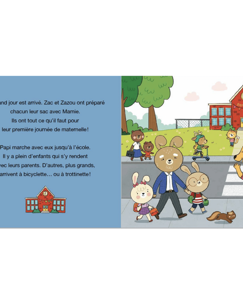 Zac et Zazou commencent l'école - Livres - Boutique LeoLudo - Auzou