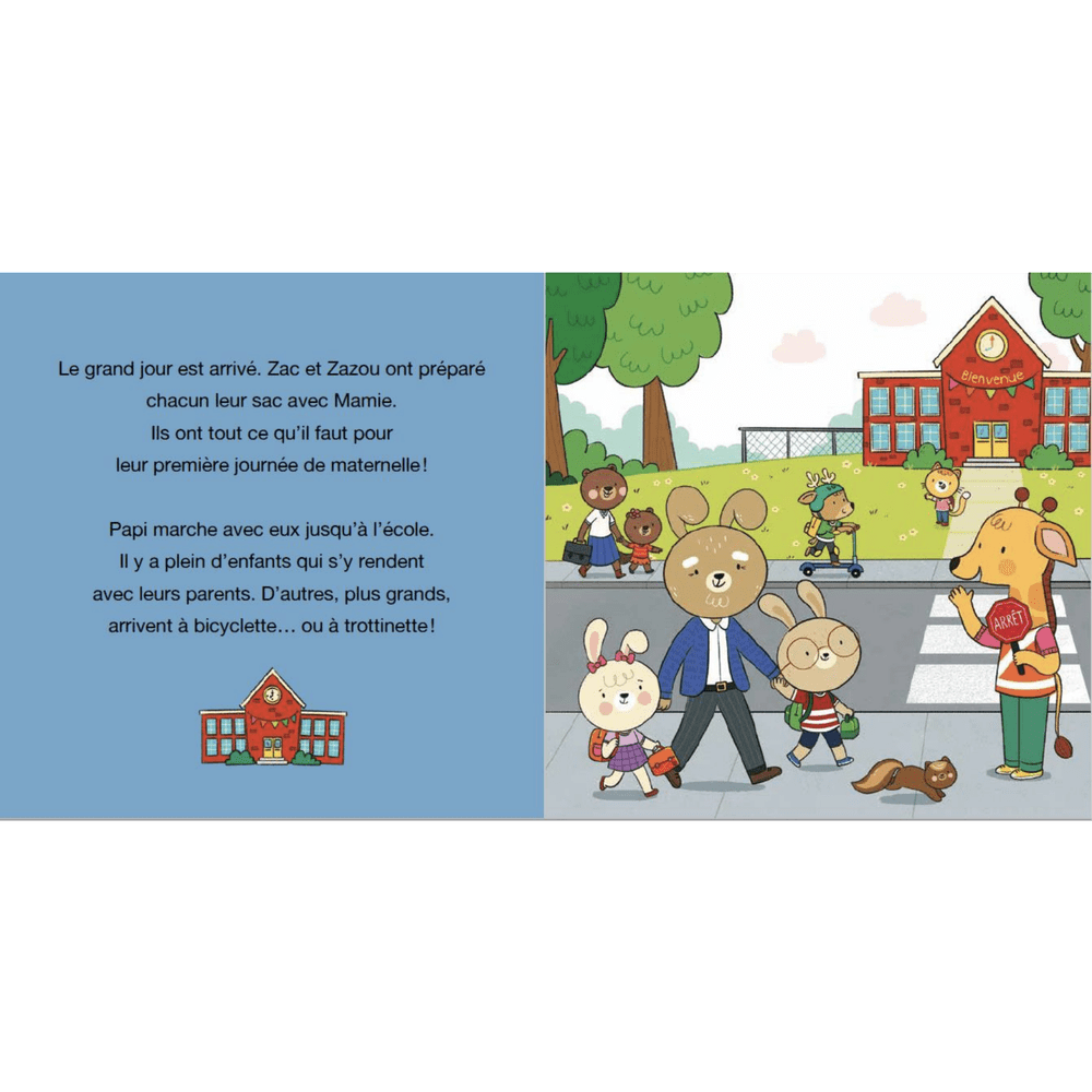 Zac et Zazou commencent l'école - Livres - Boutique LeoLudo - Auzou