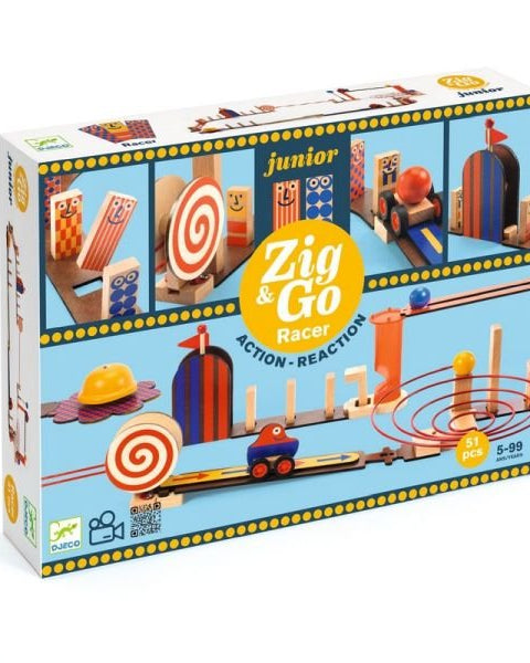 Zig & go Junior - Racer 51 pcs - Jeux de construction - Boutique LeoLudo - Djeco