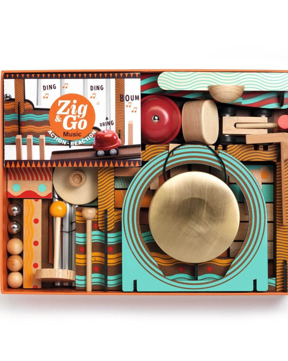 Zig & go - Music, 52 pcs. Ensemble musical pour enfants Jeux de construction- Boutique LeoLudo