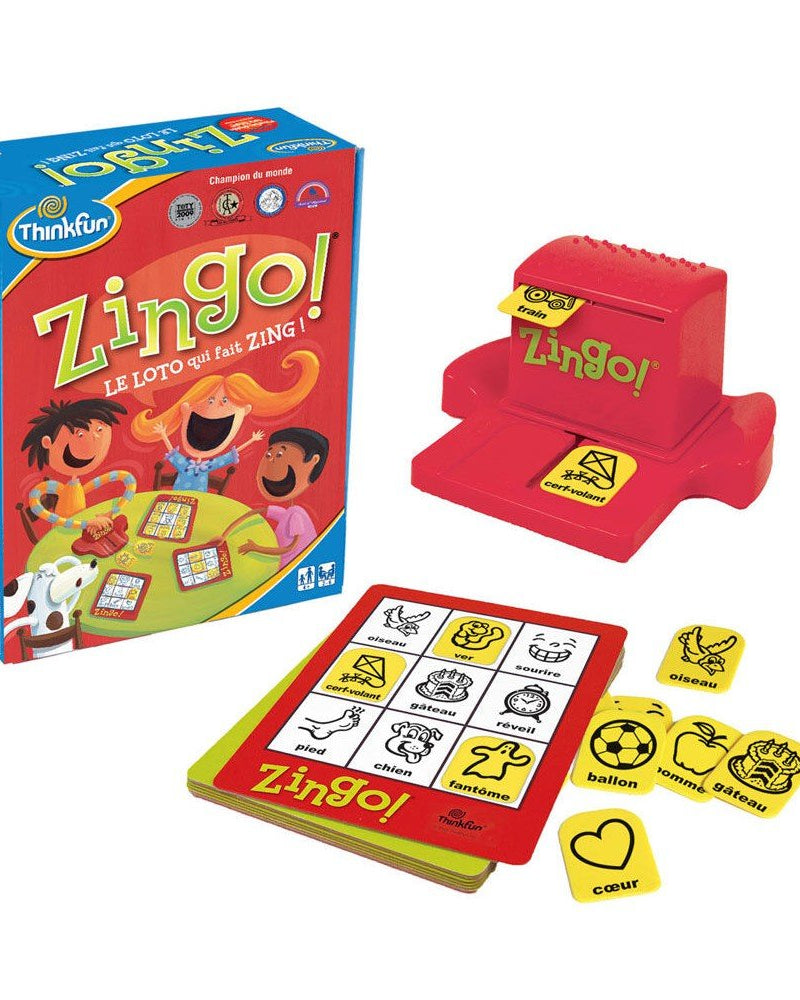 Zingo: Le loto qui fait zing! (FR) - Jeux de société - Boutique LeoLudo - Thinkfun