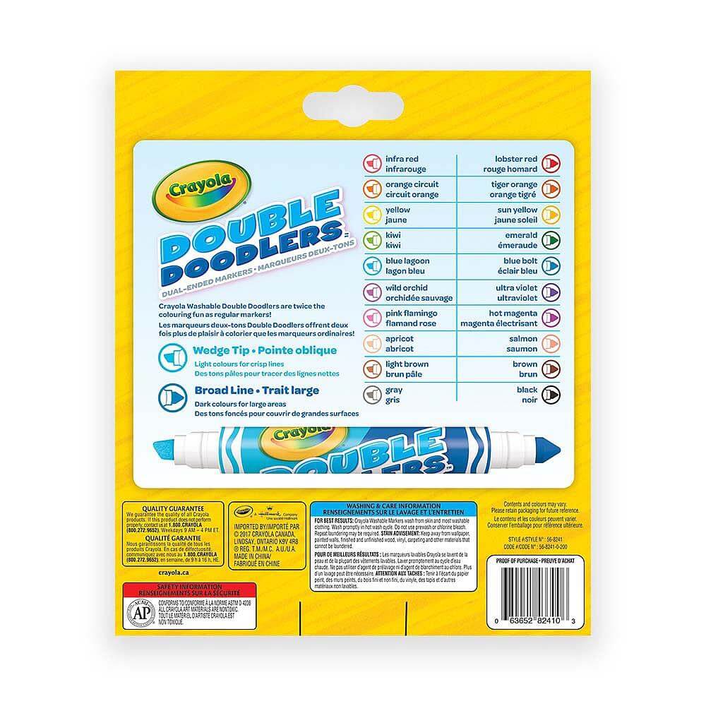 10 marqueurs deux-tons Double Doodlers-Crayola-Boutique LeoLudo