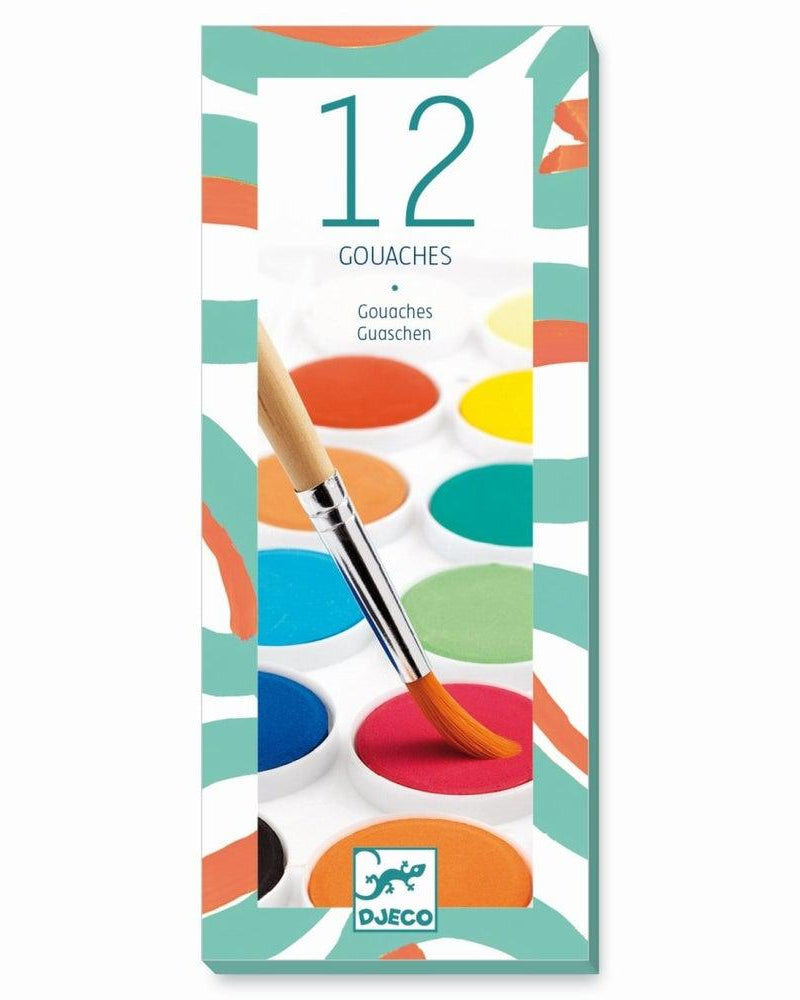 12 pastilles de gouache - Art & bricolage - Boutique LeoLudo - Djeco